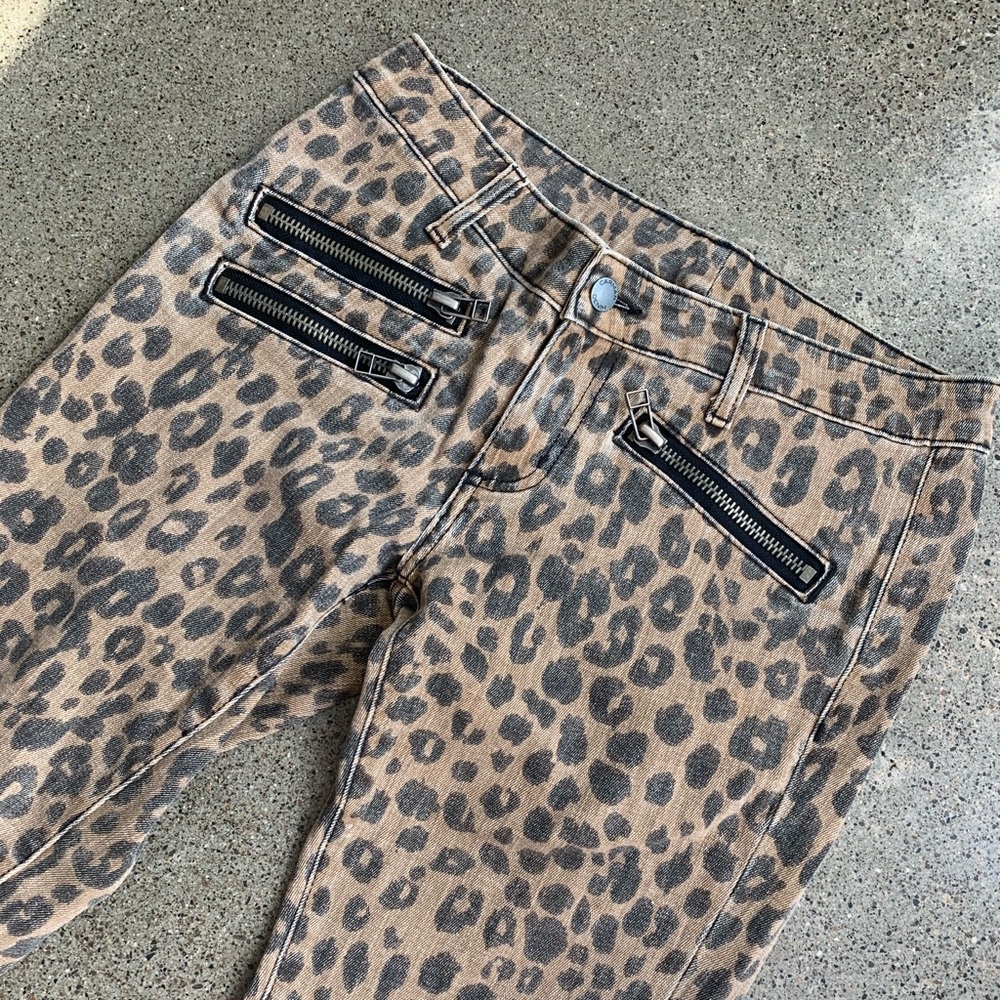 Leopard Skinny Jeans